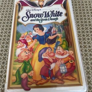 Disney Snow White and the Seven Dwarfs VHS with Colorful Cover